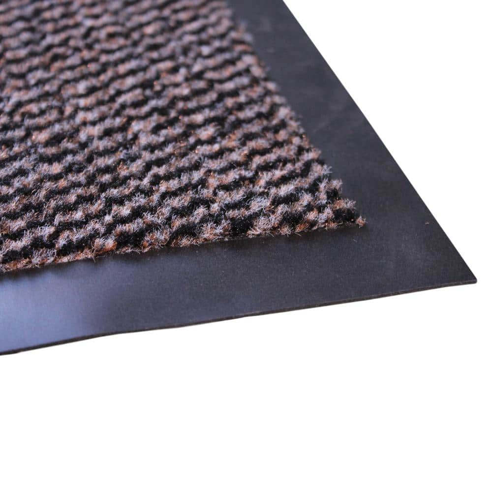 Crush-Resistant Brown Polypropylene Outdoor Mat 24" x 36"