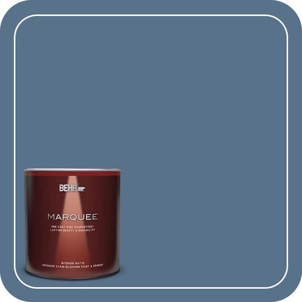 BEHR MARQUEE 1 qt. #PPU14-01 Arrowhead Lake One-Coat Hide Matte Interior Paint & Primer