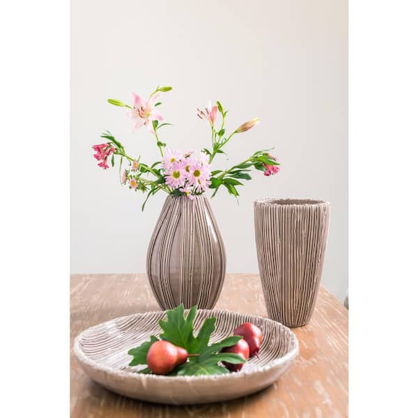 Abigails Alpine Taupe Cone Vase