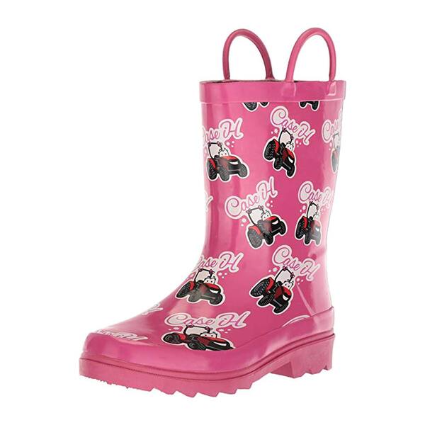 pink mud boots