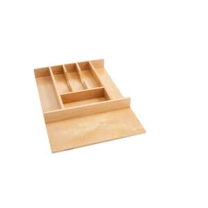 2.38 in. H x 14.62 in. W x 22 in. D Wood Small Cutlery Drawer Insert