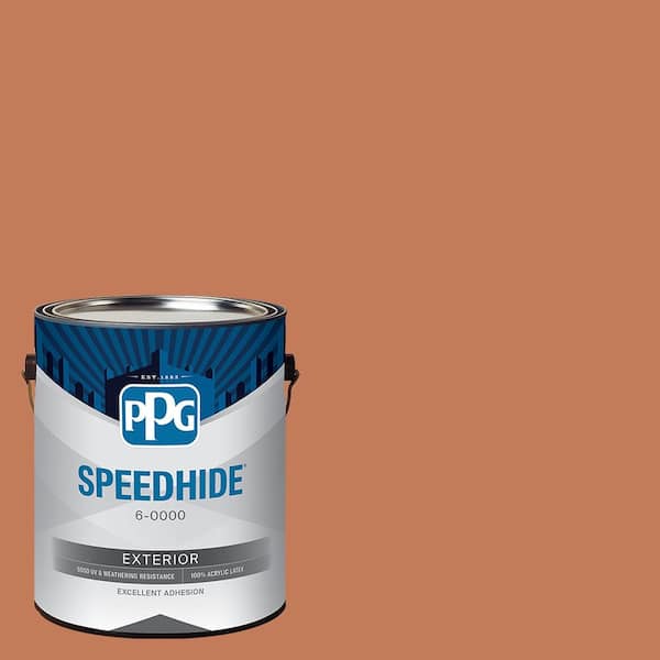 SPEEDHIDE 1 gal. PPG1199-6 Brown Clay Flat Exterior Paint