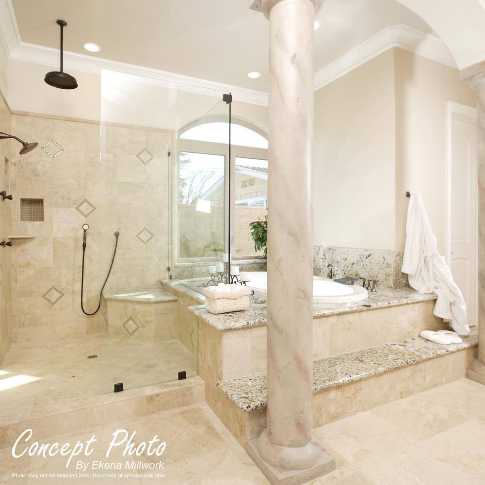 96-inch Unfinished PVC Crown Moulding for Floor