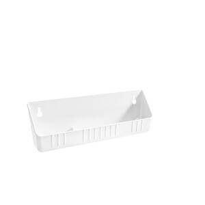 14 in. White Polymer LD Tip-Out Accessory Tray