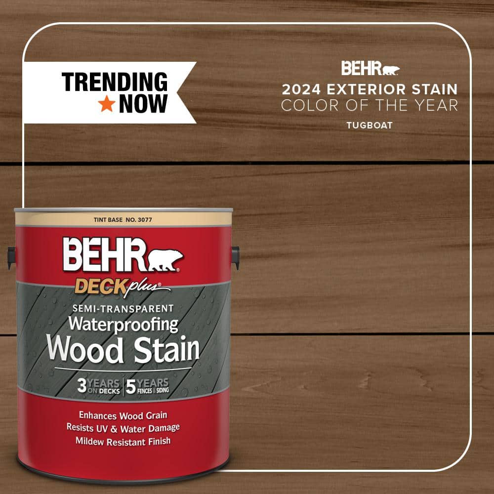 1 gal. #ST-141 Tugboat Semi-Transparent Waterproofing Exterior Wood Stain