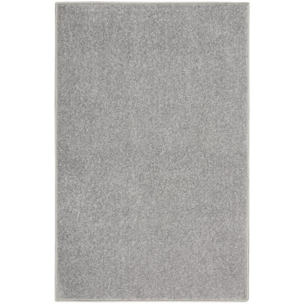 Gray 2 X 4 ft. Woven Polypropylene Indoor/Outdoor Area Rug
