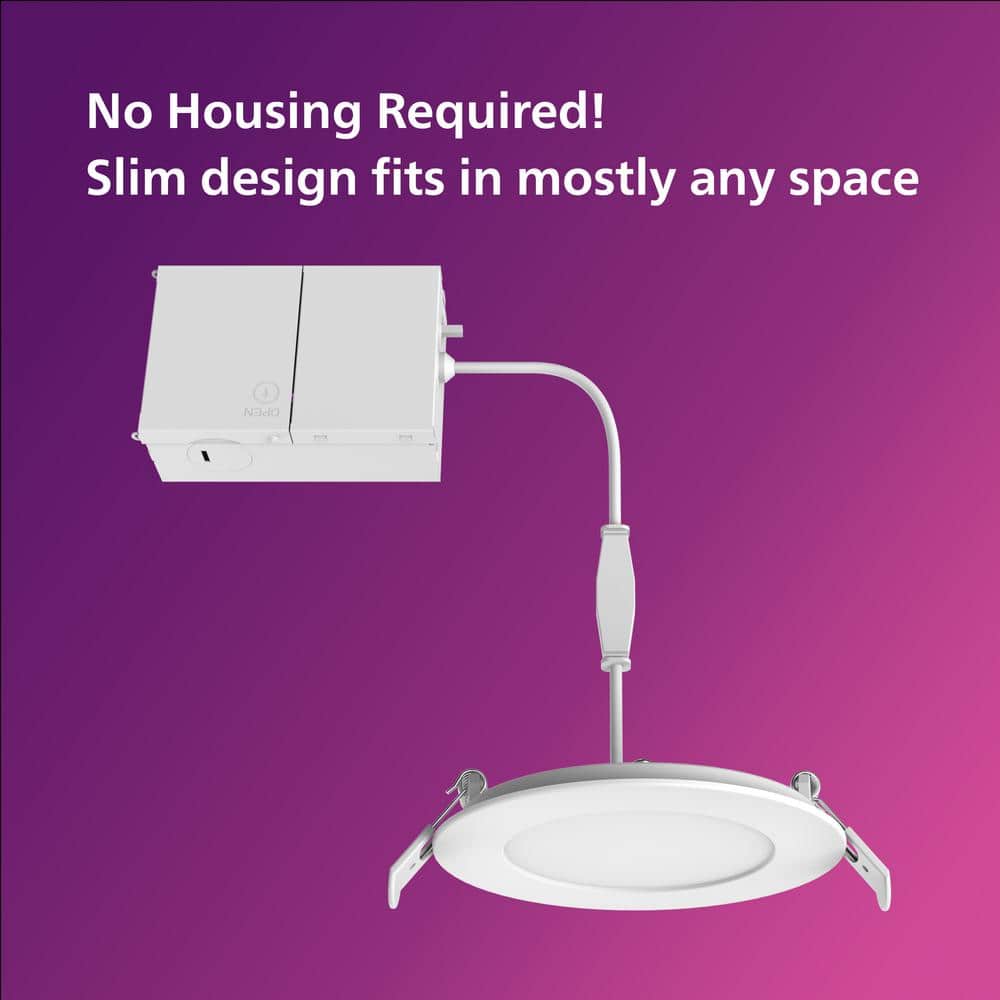 Philips 6-Inch White Aluminum Canless LED Downlight
