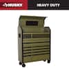 Husky Heavy Duty 52 in. W 15-Drawer Matte Army Green Rolling Tool Chest Combo H52CH6TR9HDV4AR