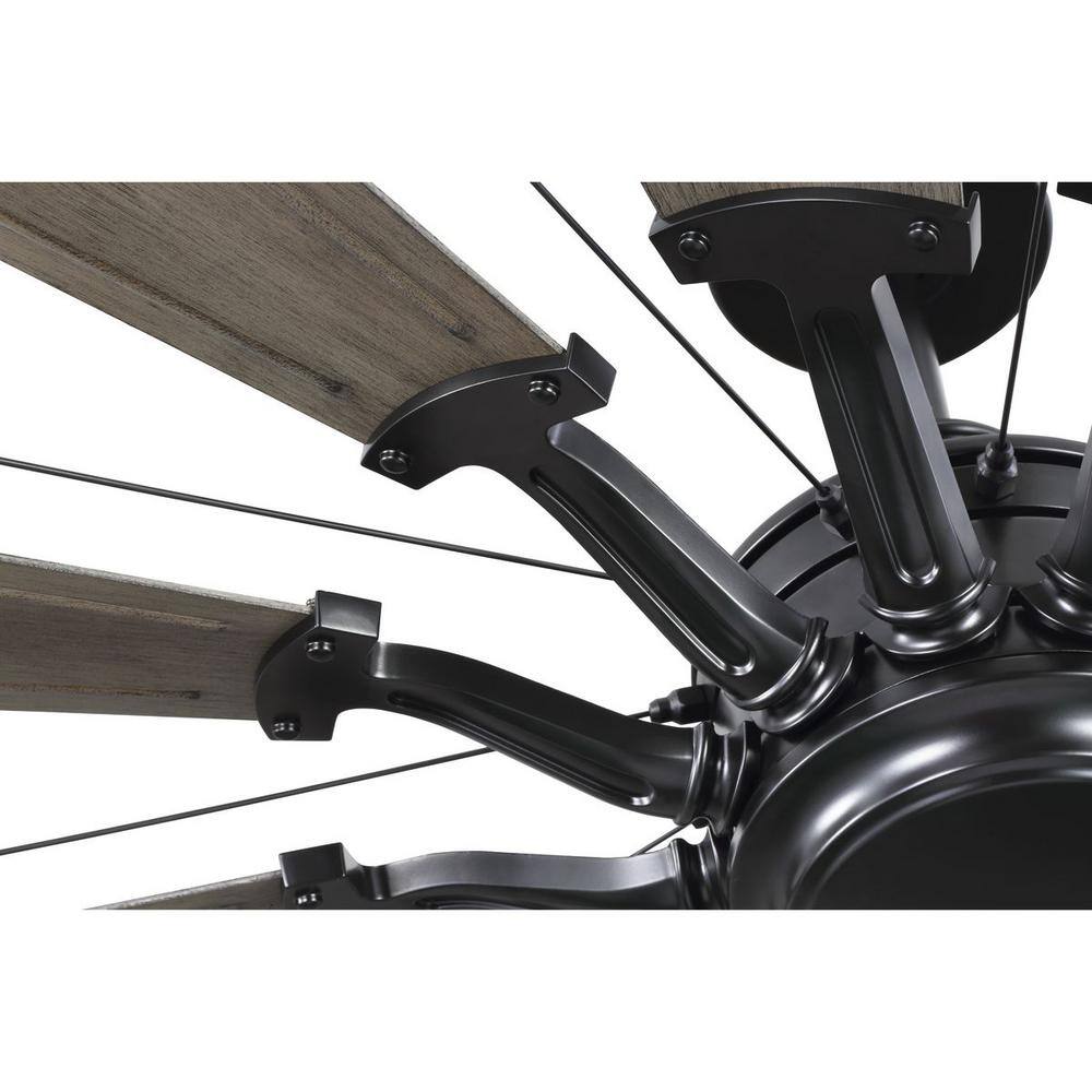 Matte Black 60" Windmill Ceiling Fan with Remote