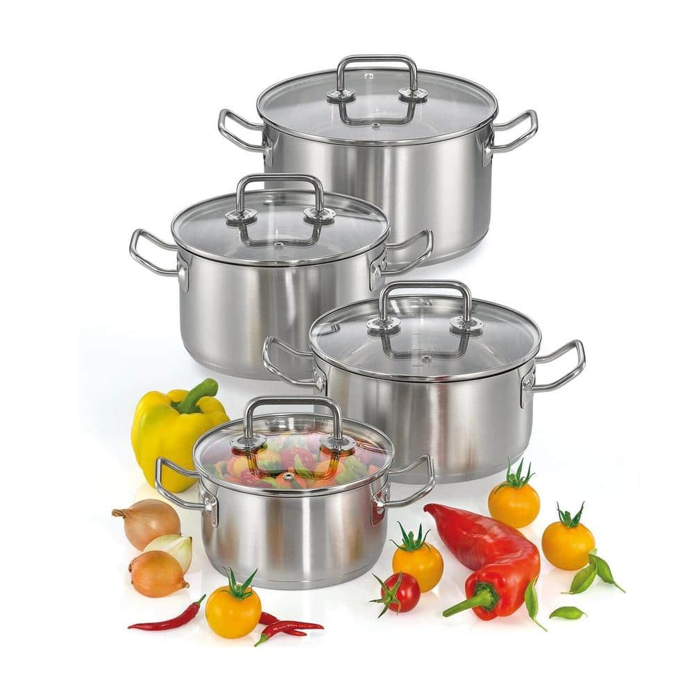 Capri 4 Piece Non-Stick Stainless Steel Cookware Set Frieling