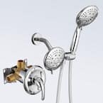 Zalerock 2 IN 1 Single-Handle 5-Spray Shower Faucet with 4.7 in