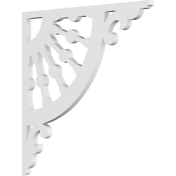 Ekena Millwork 5/8 in. W X 16 in. H X 16 in. D PVC Wagon Wheel Bracket