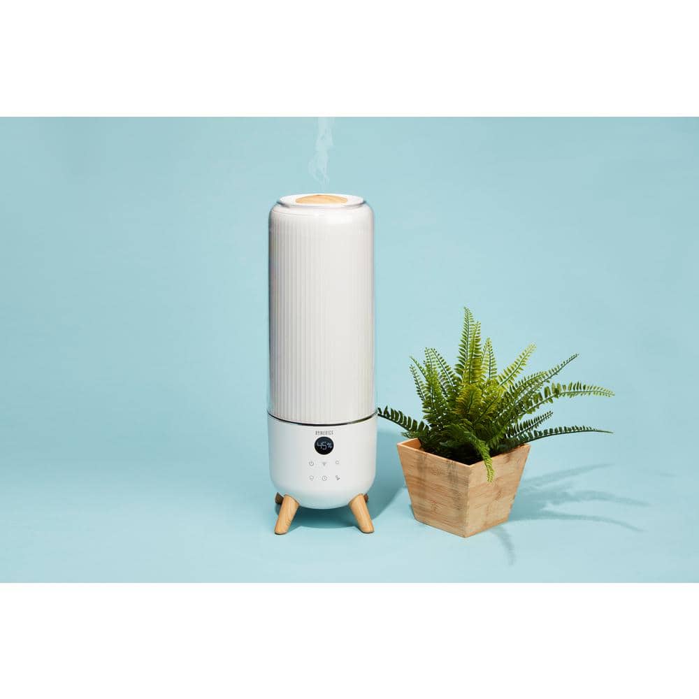White Ultrasonic Cool Mist Humidifier with Digital Control