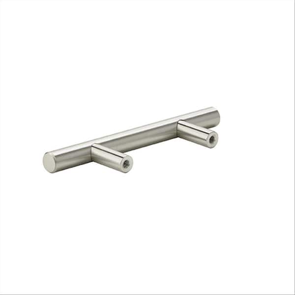 Amerock Bar Pulls 2-1/2 in. (64mm) Modern Sterling Nickel Bar Cabinet Pull (10-Pack) 10BX1264G9