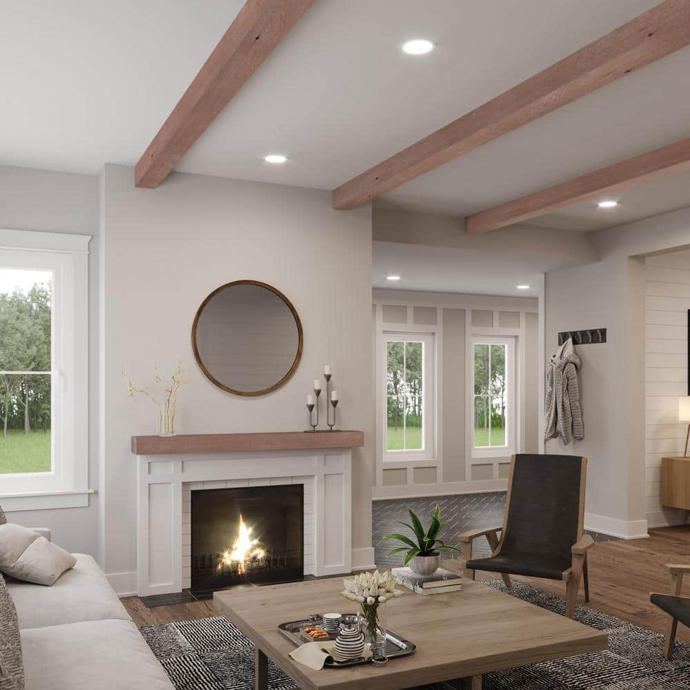 Natural Red Oak Unfinished U-Shaped Decorative Beam