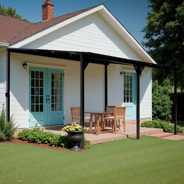 10 ft. x 14 ft. Outdoor Aluminum Gazebo, Patio cover, Carport Awnings with Polycarbonate Roof