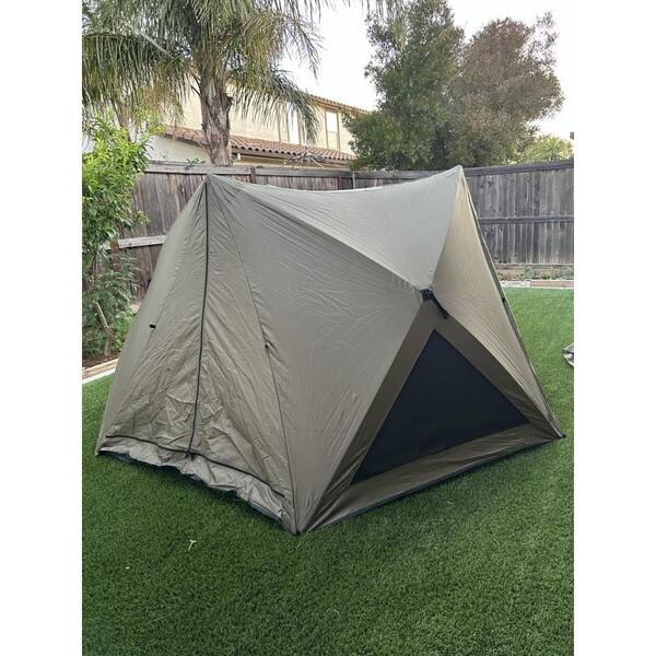 Clihome 4.7 ft. x 4.8 ft. 6-Sided Pop-up Family Tent with Rainfly