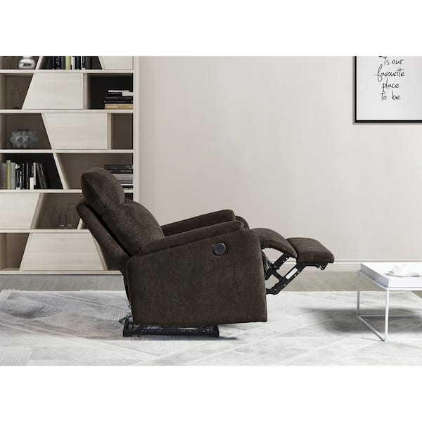 Brown Armchair, Power Recliner Chair with USB