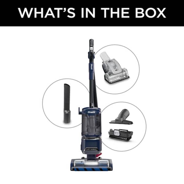 Performance DuoClean PowerFins Lift-Away Bagless Corded HEPA Upright Vacuum Cleaner for All Floors and Carpet in Blue