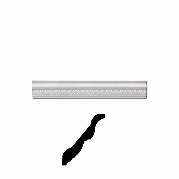 Focal Point 1 in. x 5-7/8 in. x 96 in. Primed Polyurethane Classic Egg and Dart Crown Moulding