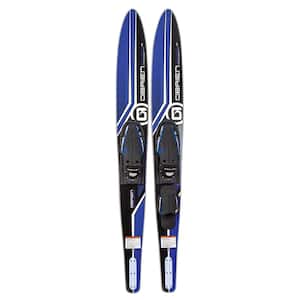 Adult 68 in. Celebrity Water skis, Blue and Black