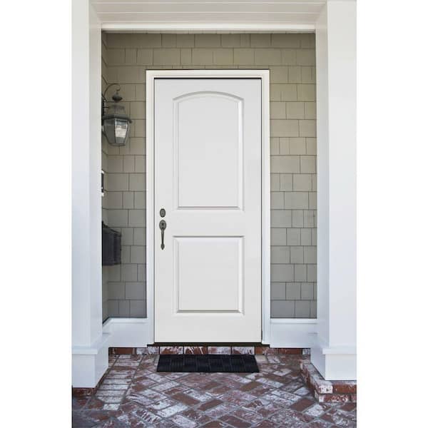 Element Series 2-Panel Arch Primed Steel Prehung Front Door