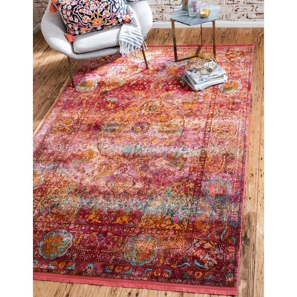 Baracoa Rumba Red 2' 7 x 10' 0 Runner Rug