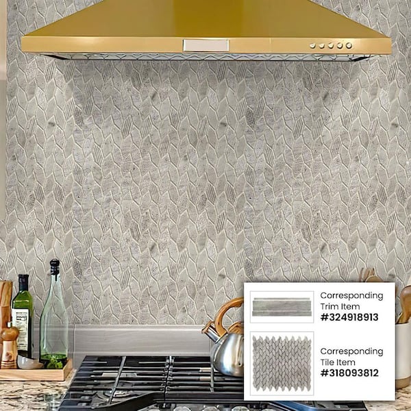 Apollo Tile Wooden Beige 4 in. x 5 in. Leaf Polished and