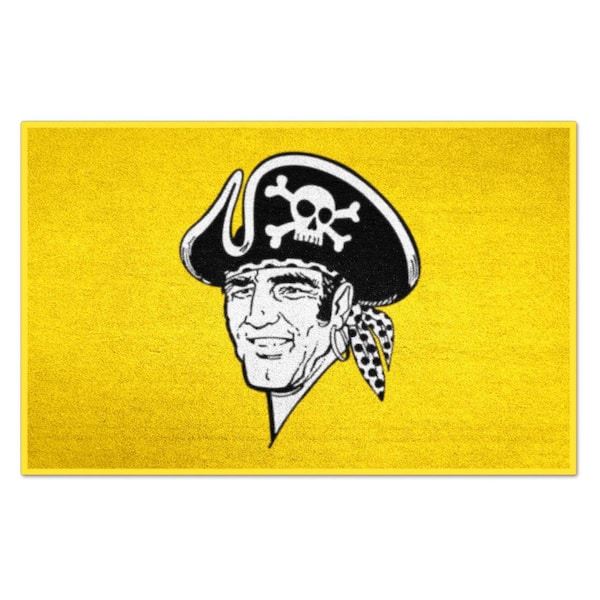 FANMATS Pittsburgh Pirates Yellow 1 ft. 7 in. x 2 ft. 6 in. Starter Area Rug