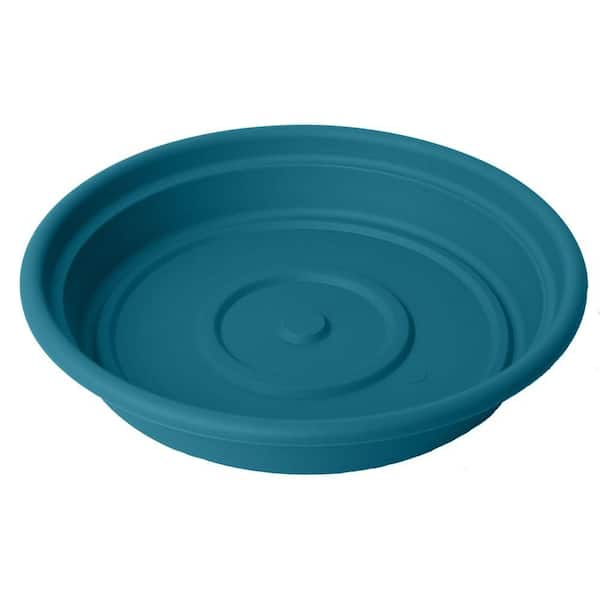 Bloem 6 in. Turbulent Dura Cotta Plastic Saucer (24-Pack)