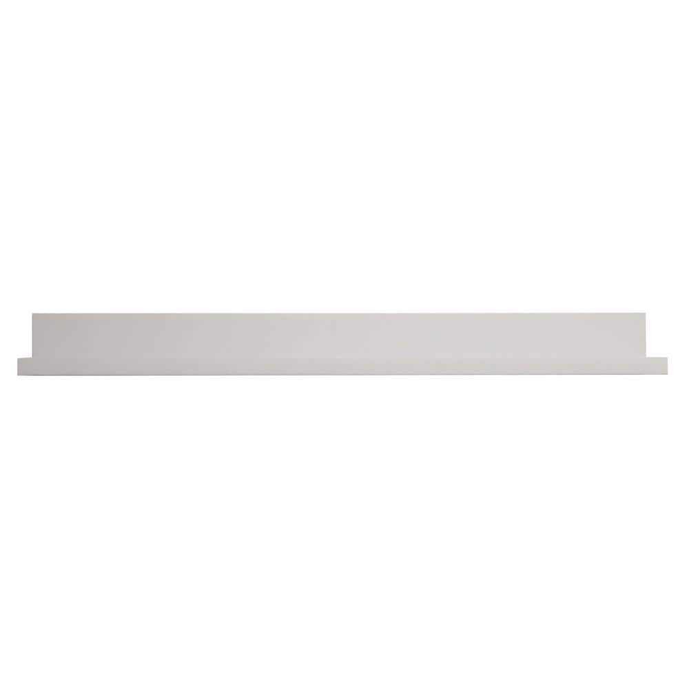 Sleek 37" Gray MDF Floating Accent Shelf for Versatile Display