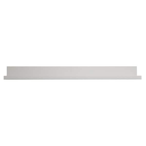 35.5 in. W x 4.5 in. D x 3.5 in. H Cool Grey Picture Ledge MDF Floating Wall Shelf