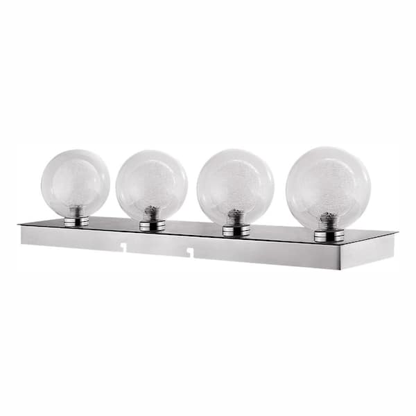 Euri Lighting 23 in. Silver LED Vanity Light Bar