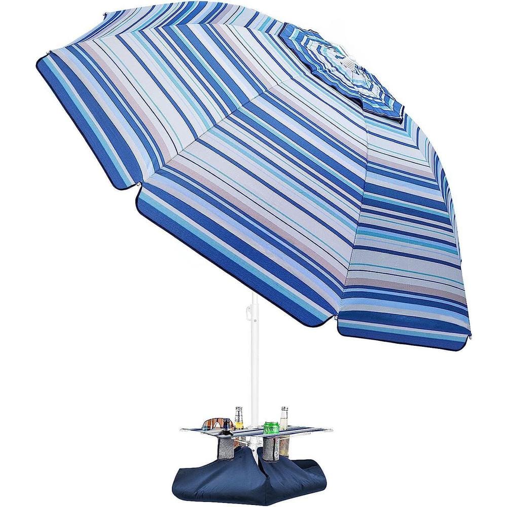 Beach Umbrella with Sand Bag and Cup Holder 6.5ft Beach Umbrella with Sand 