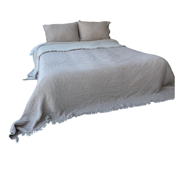 SUSSEXHOME Muslin Mink Soft Cotton Standard Size Sham Set of 2