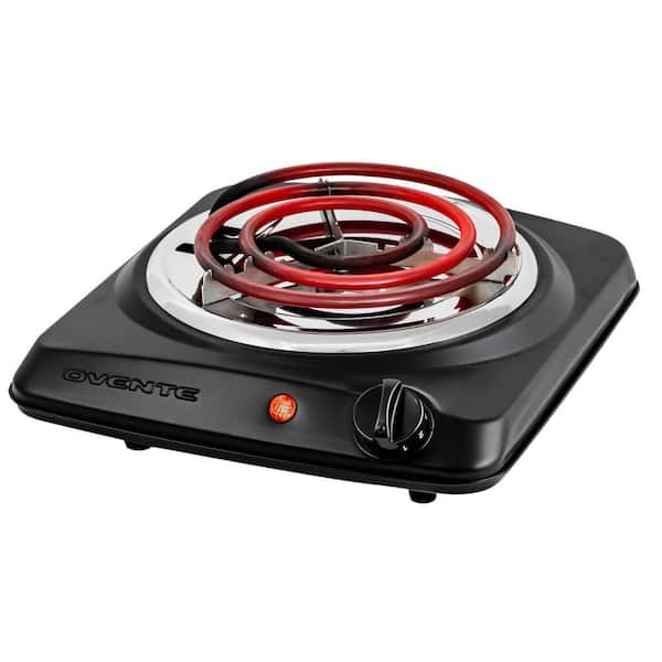 Single Coil Burner 6 in. Black Hot Plate