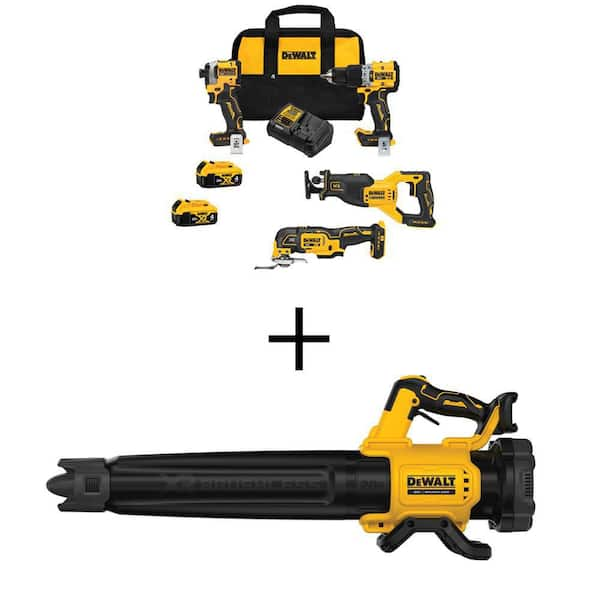 DEWALT 20V MAX 125 MPH 450 CFM Cordless Brushless Battery Powered Handheld  Leaf Blower (Tool Only) DCBL722B - The Home Depot