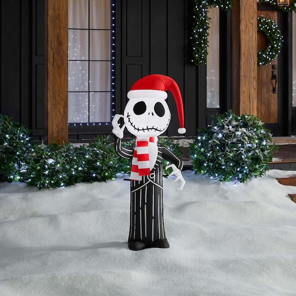 4 ft LED Jack Skellington Airblown Inflatable
