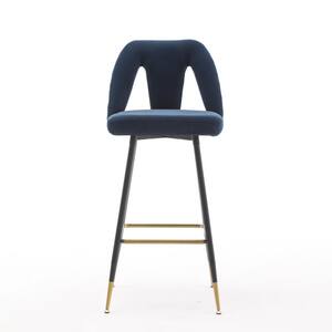 Lagoon Sensilla Baby Blue 40.60 in. Low Back Resin Stackable Bar Stool ...