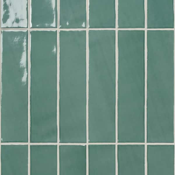 Ivy Hill Tile Catalina Green Lake 3 in. x 12 in. x 8 mm Polished
