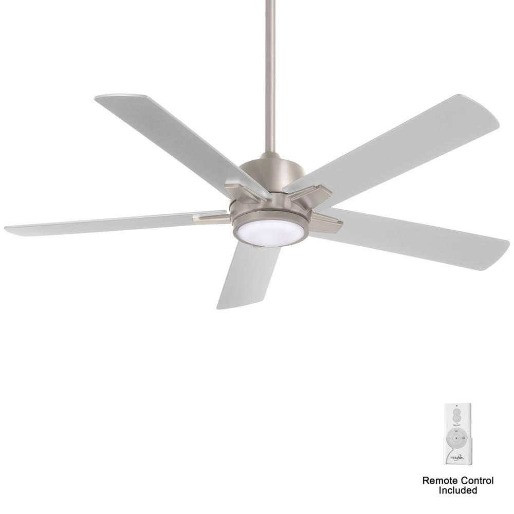 Stout 54 in. LED Indoor Brushed Nickel Ceiling Fan with Light and Remote Control price history on PriceWatchPro