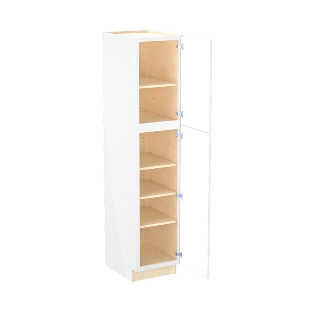 Franklin 18 in. W x 21 in. D x 84 in. H Assembled Plywood Vanity Linen Bath Cabinet in Vesper White with Soft Close RH price history on PriceWatchPro