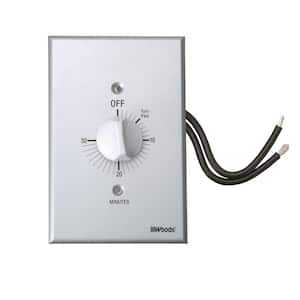 20-Amp 30-Minute In-Wall Spring Wound Countdown Timer Switch, Gray