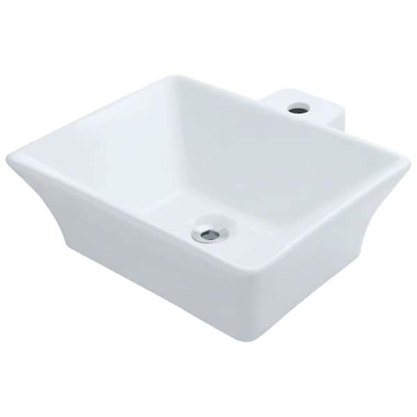 Mr Direct Porcelain Vessel Sink In White V290 W The Home Depot