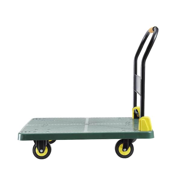 100 ％品質保証 Siavonce 880 lbs. Capacity Portable Platform Hand Truck ピンズ・ピンバッジ・缶バッジ