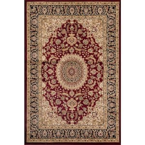 Mark&Day Area Rugs, 2x3 Paris Traditional Burgundy Area Rug (2' x 3') 