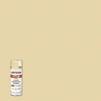 12 oz. Advanced Protective Enamel Gloss Almond Spray Paint (6 Pack)