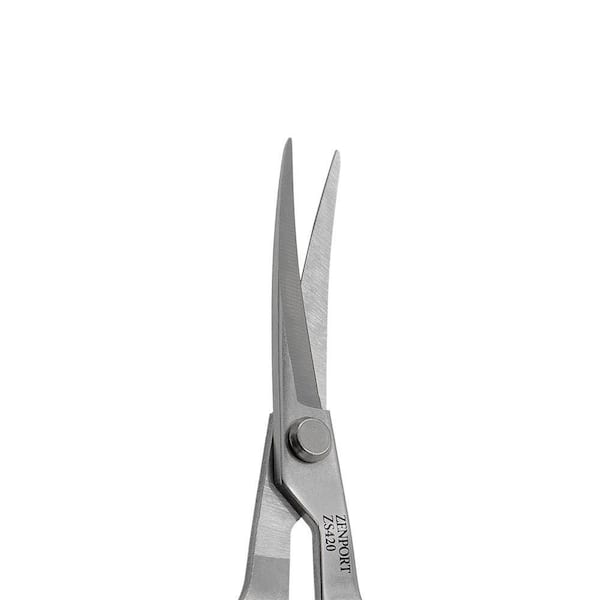 ZENPORT Curved MasaMasa Scissors in Orange ZS420 - The Home Depot