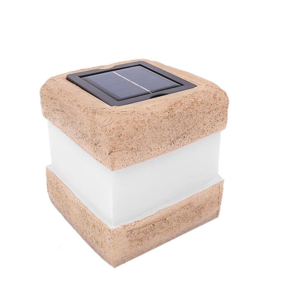 2-Pack Solar Powered Landscape Ground Fake Rocks Light Waterproof with Warm LED Lights for Patio and Yard, Brown price history on PriceWatchPro