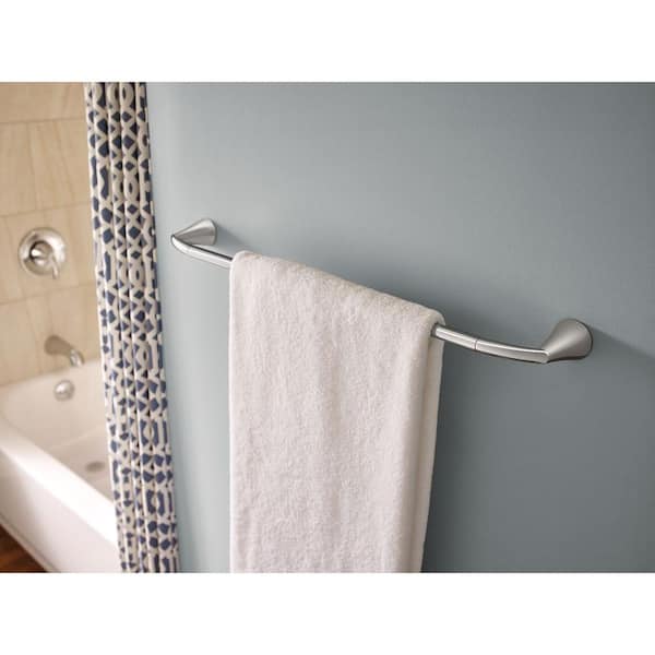 Glyde 24 in. Towel Bar in Brushed Nickel